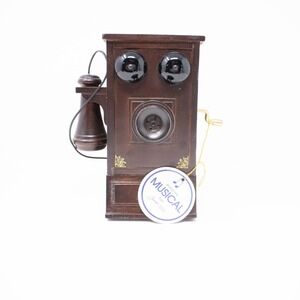 George‎ Good Musical Rotary Telephone Music Box Collectible Taiwan Decor